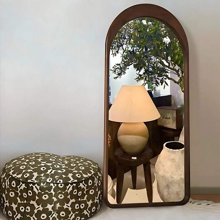 ELVARYN Rustic French Arched Full-Length Mirror - Cassa Haus Singapore