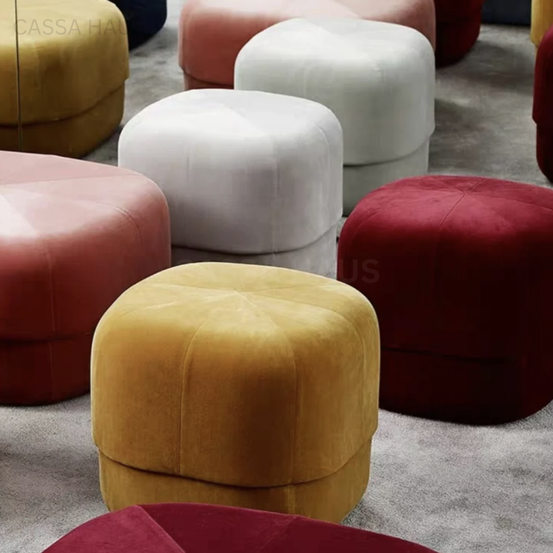 HESA Modern Pop Art Velvet Stool - Cassa Haus Singapore
