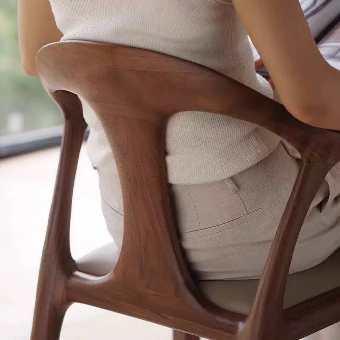 SUFJAN Modern Solid Wood Dining Chair - Radical Homes Singapore