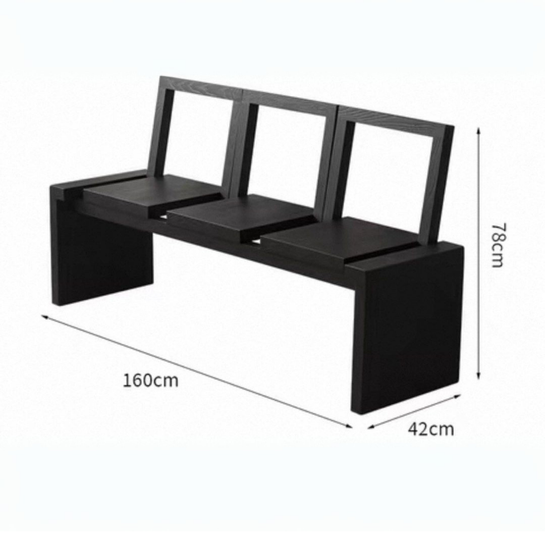 YELLI Modern Pine Wood Foldable Bench - Radical Homes Singapore
