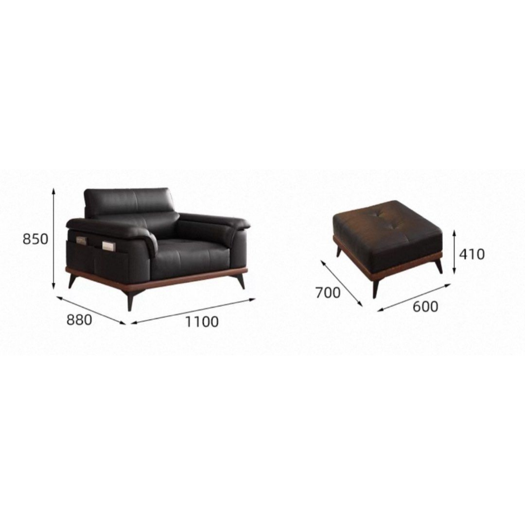 TULEN Modern Genuine Leather Sofa