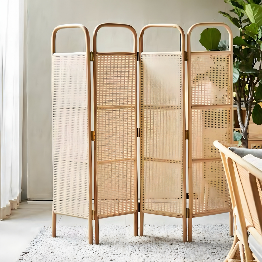 SORA Rustic Rattan Partition - Radical Homes Singapore