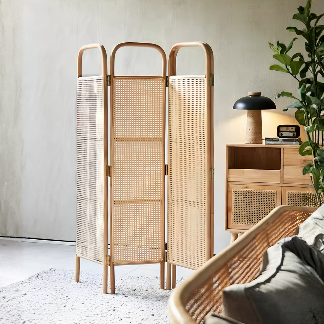SORA Rustic Rattan Partition - Radical Homes Singapore