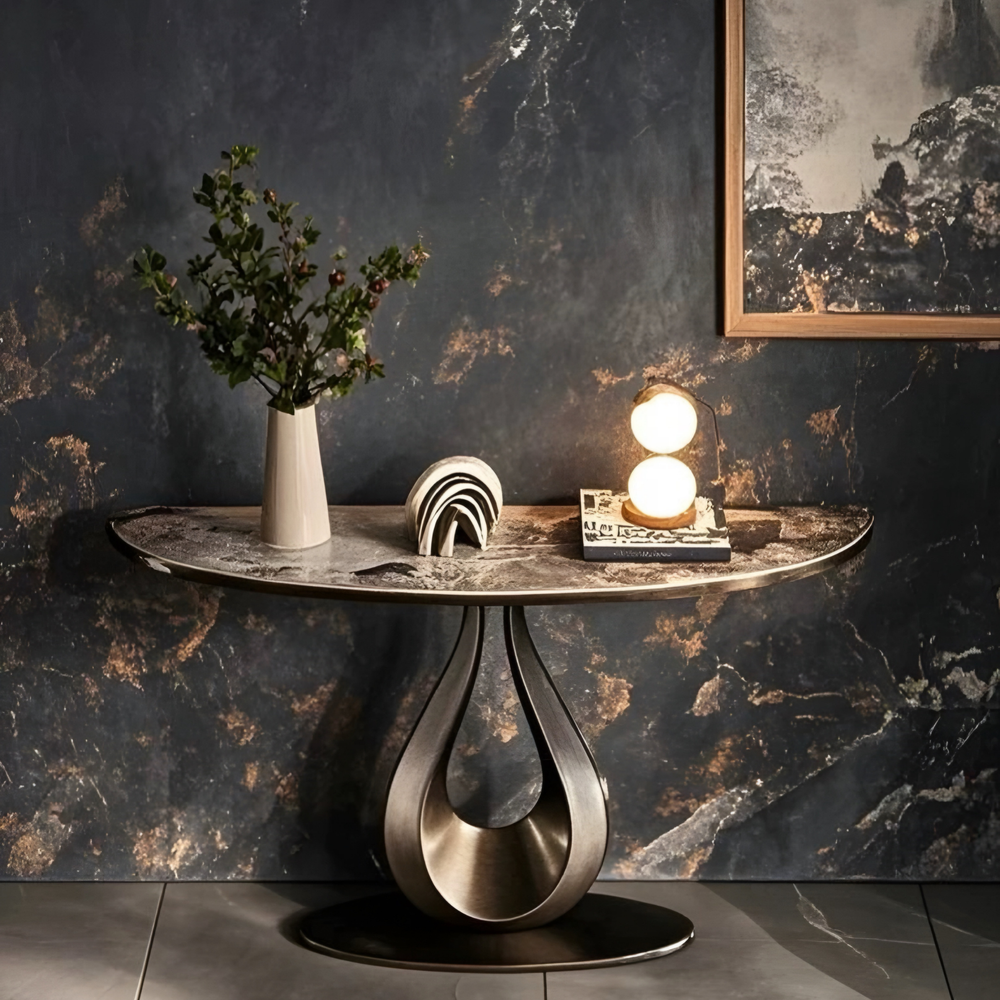 STUFES Modern Sintered Stone Console Table - Radical Homes Singapore