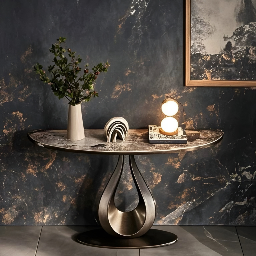 STUFES Modern Sintered Stone Console Table - Radical Homes Singapore