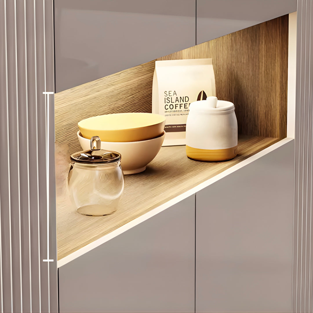 NICHEVA Modern Slim Sintered Stone Sideboard