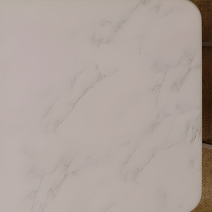 ALABASTER White Jade Stone Dining Table & Chair Set