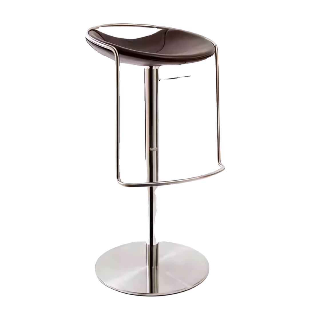 ASTRAVIK Cowhide Leather Bar Stool