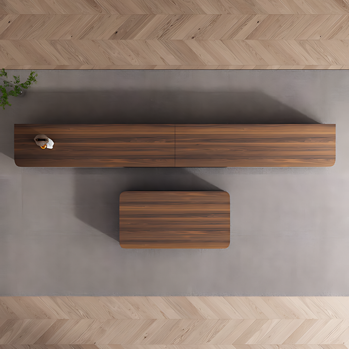 DOVETAIL Solid Wood TV Console & Coffee Table Set