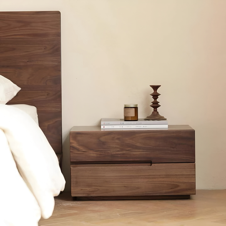 RYVAN Modern Solid Wood Bedside Table