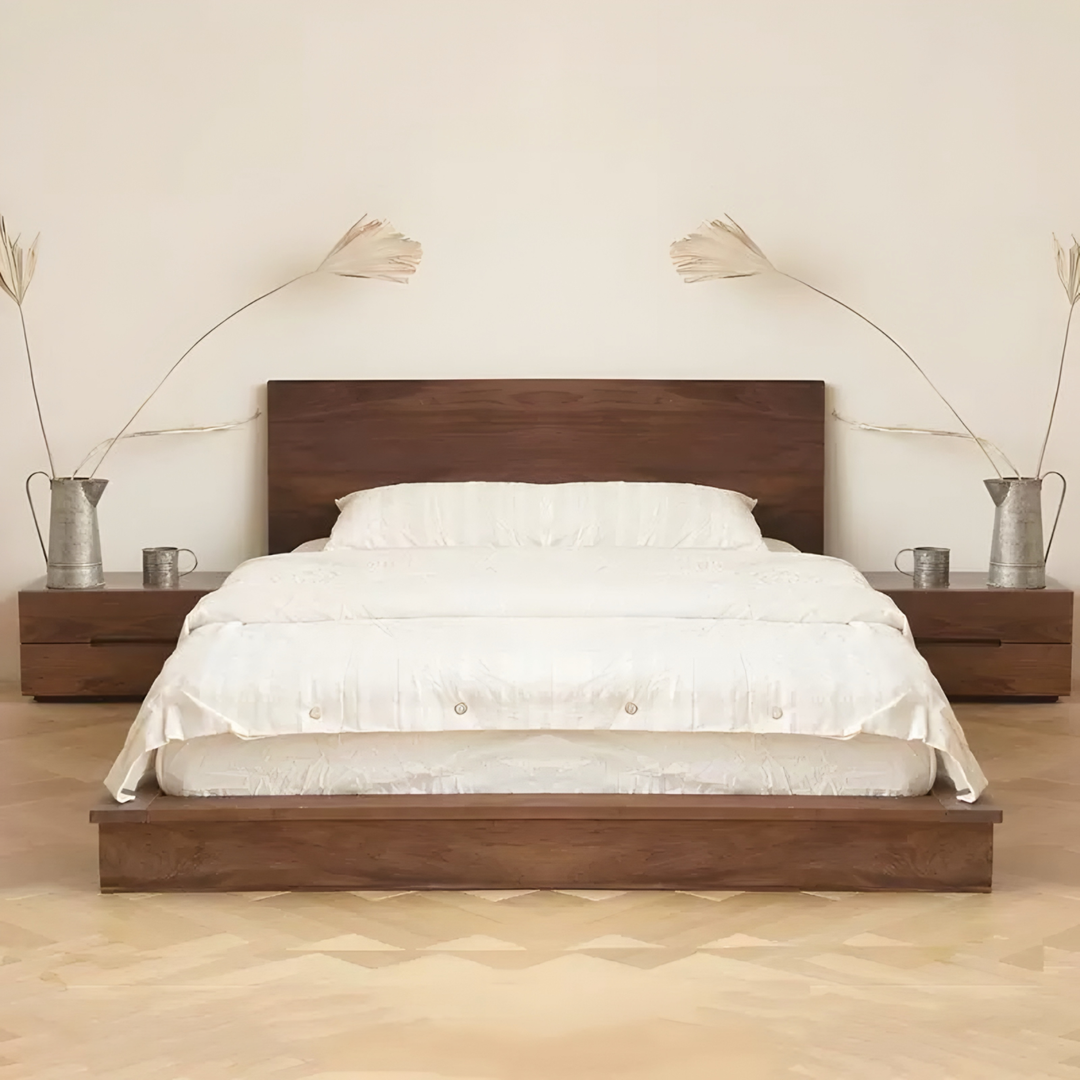 RYVAN Modern Solid Wood Bedside Table