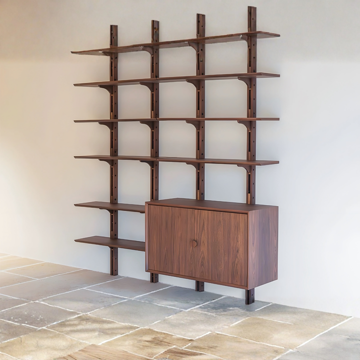 MODARI Modern Solid Wood Wall Mounted Shelf