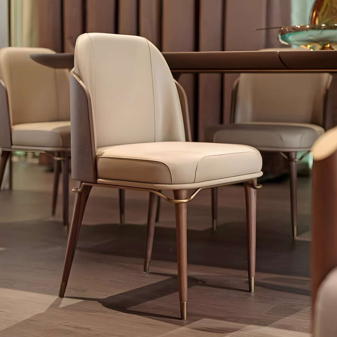 RAVELION Modern Leather Dining Chair