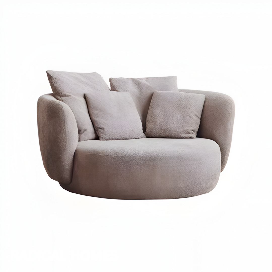 LUMA Minimalist Boucle Lounge Chair - Cassa Haus Singapore