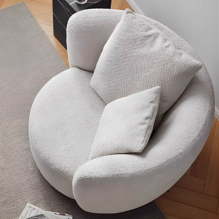 LUMA Minimalist Boucle Lounge Chair - Cassa Haus Singapore