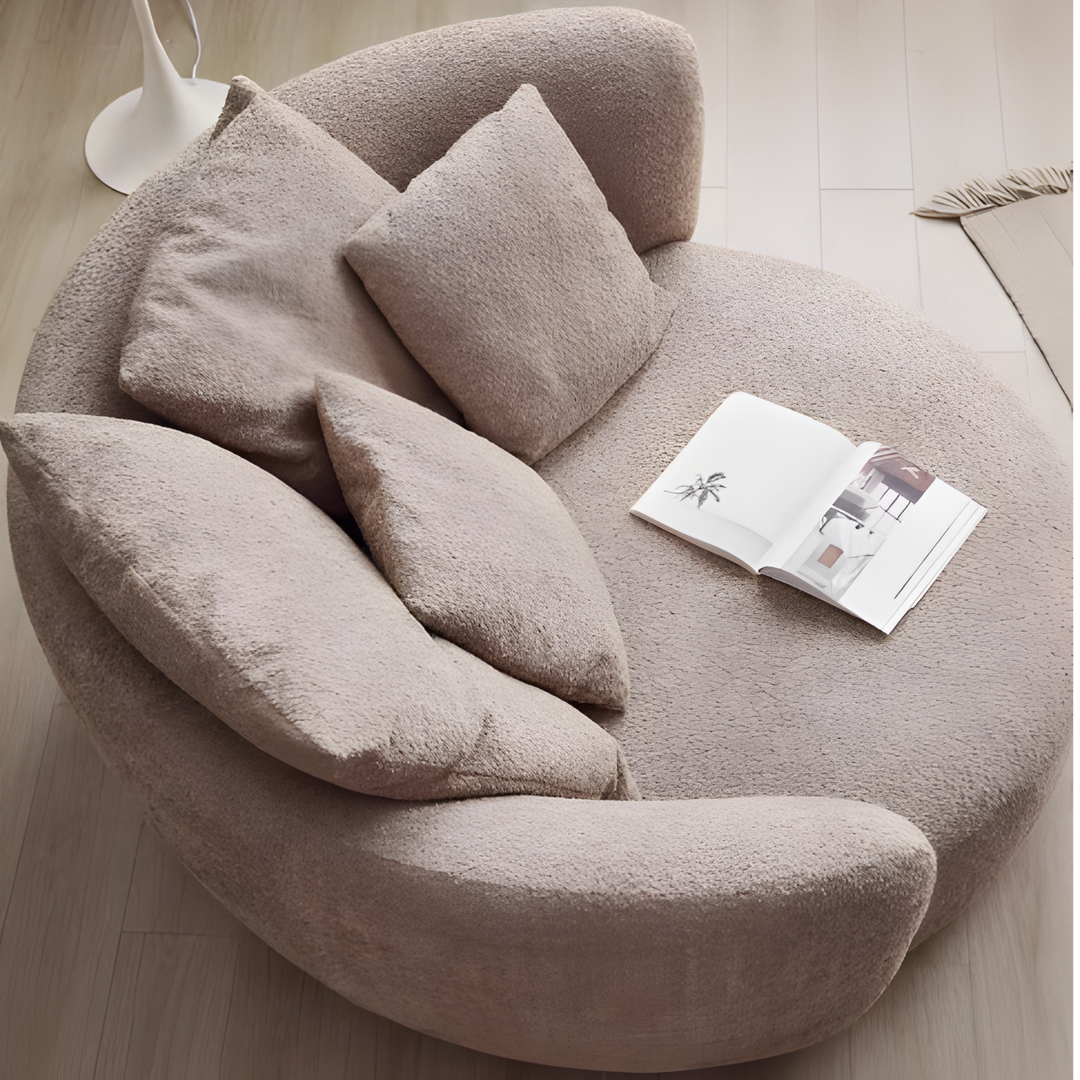 LUMA Minimalist Boucle Lounge Chair - Cassa Haus Singapore