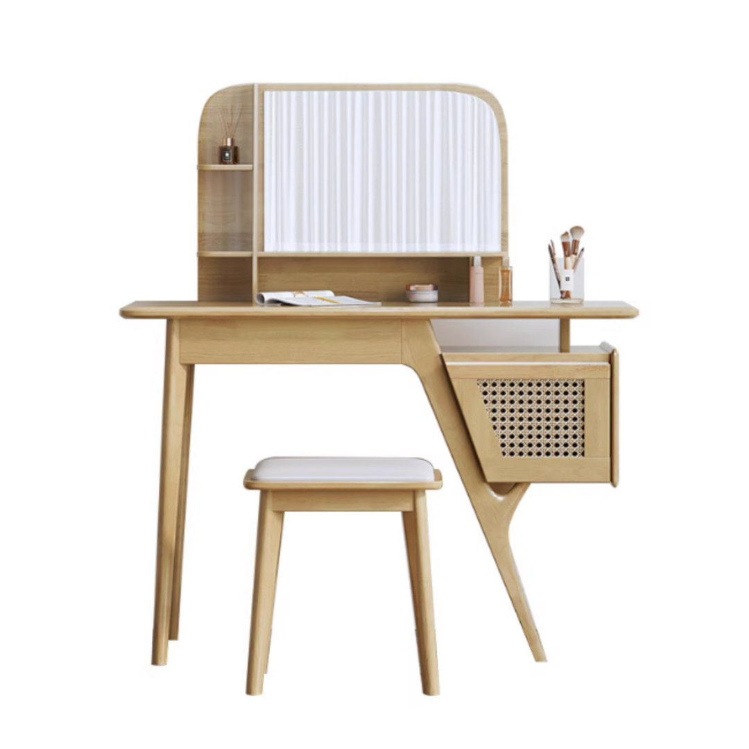 NAKORI Solid Wood Dressing Table Set