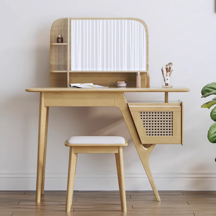 NAKORI Solid Wood Dressing Table Set
