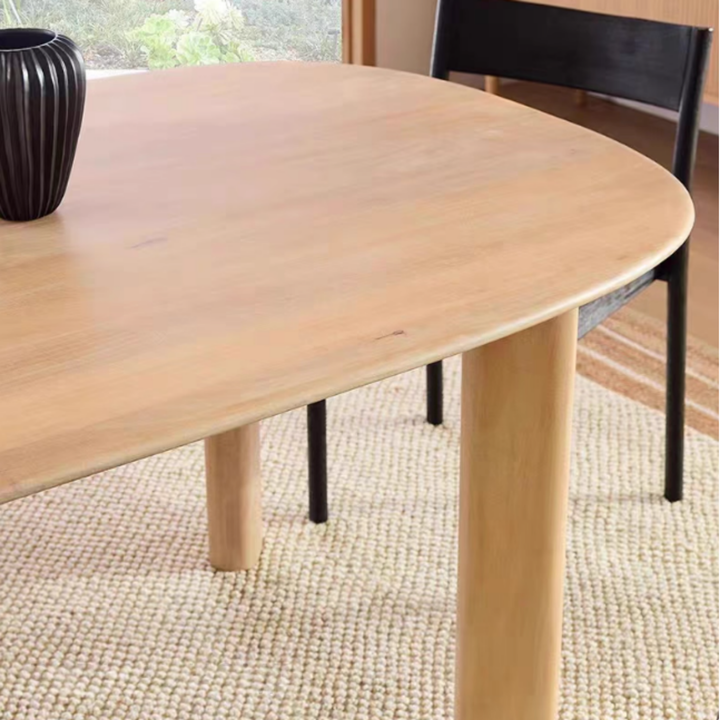 OVALIS Solid Wood Oval Dining Table