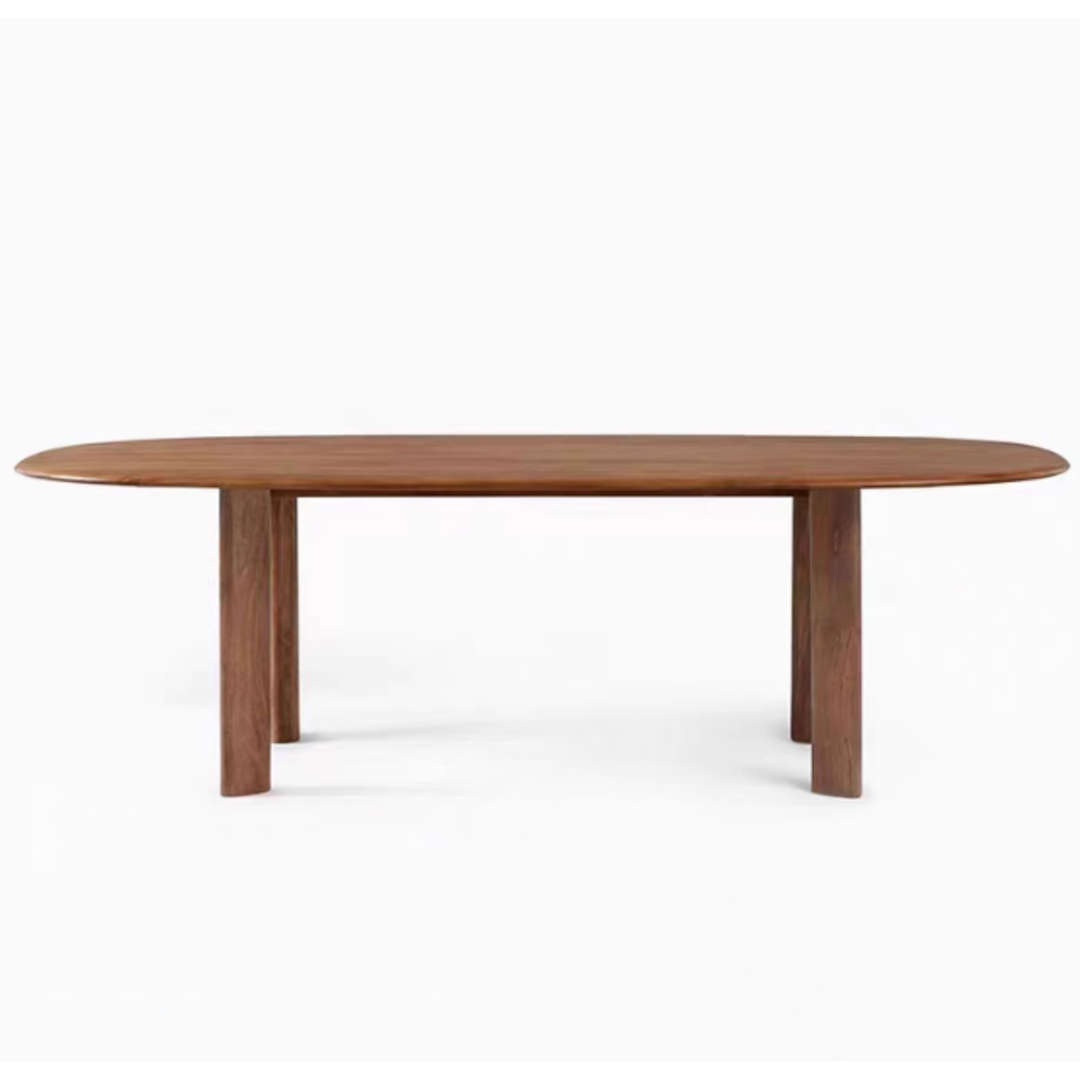 OVALIS Solid Wood Oval Dining Table