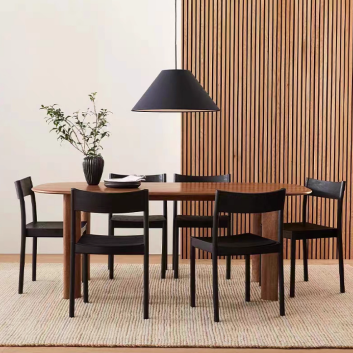 OVALIS Solid Wood Oval Dining Table