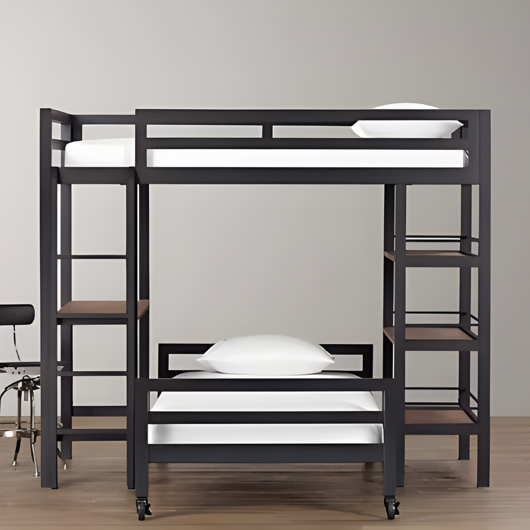 PAXI Modern Multifunctional Double Decker Bedframe