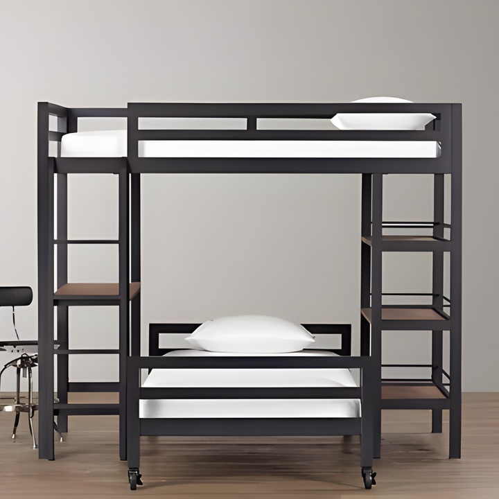 PAXI Modern Multifunctional Double Decker Bedframe