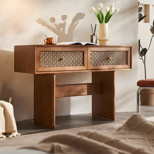 MORLAND Vintage Solid Wood Console Table - Cassa Haus Singapore