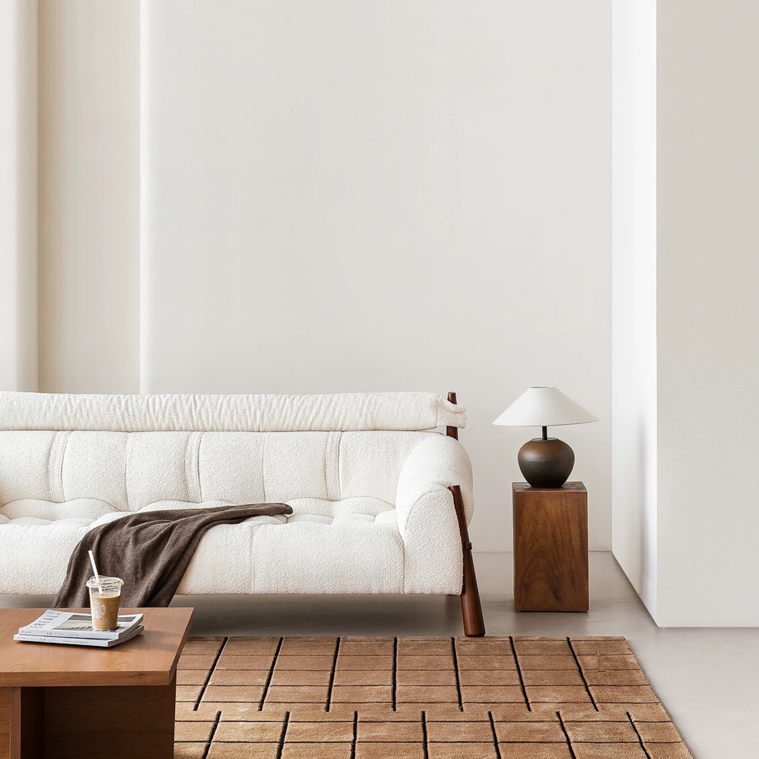 OMELA Modern Boucle Fabric Sofa