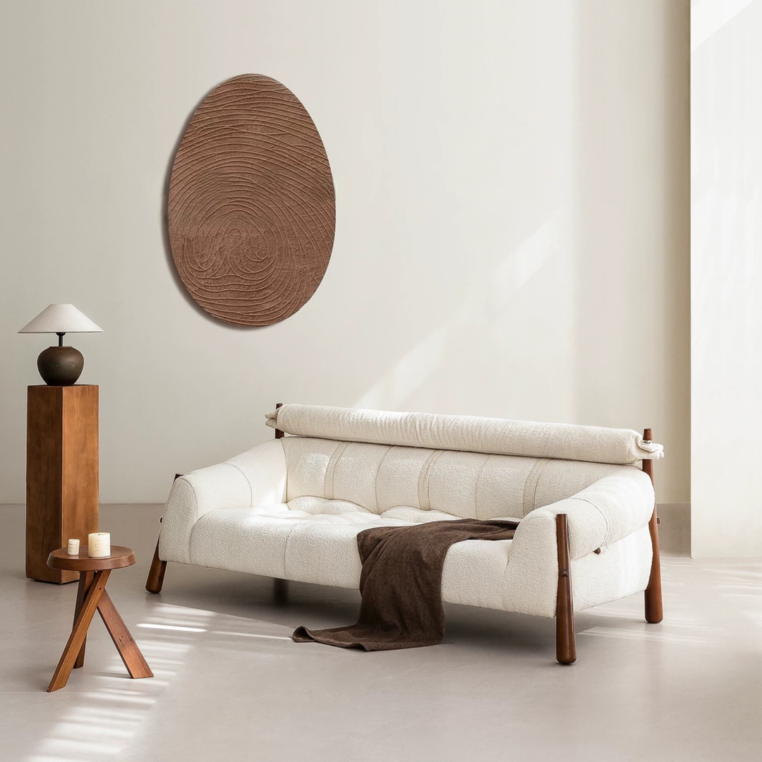 OMELA Modern Boucle Fabric Sofa