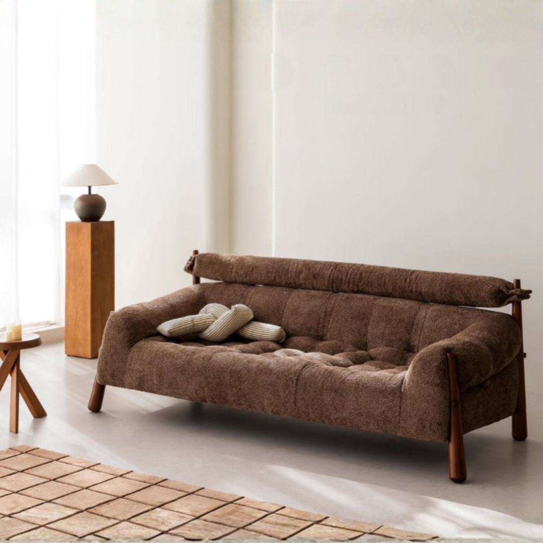 OMELA Modern Boucle Fabric Sofa
