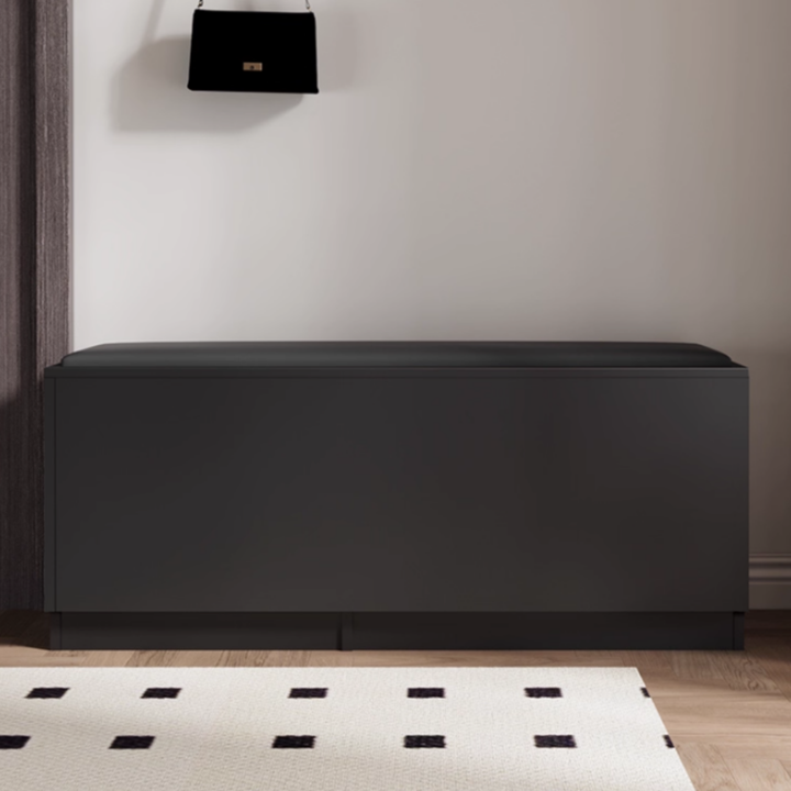 LAVERO Solid Wood Shoe Storage Bench