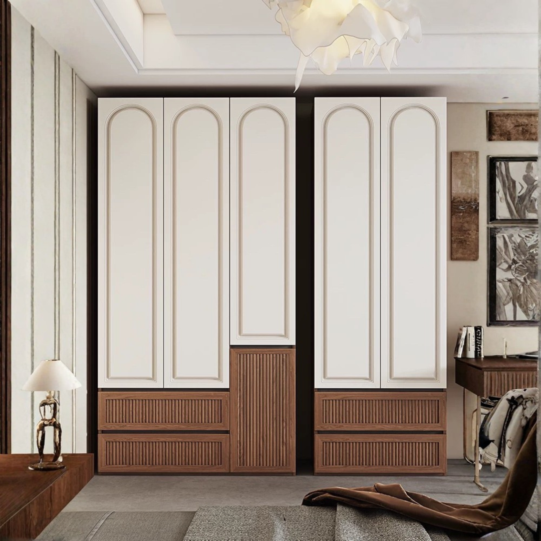 ELOMIR Modern Solid Wood Wardrobe