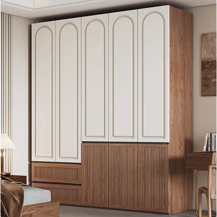 ELOMIR Modern Solid Wood Wardrobe