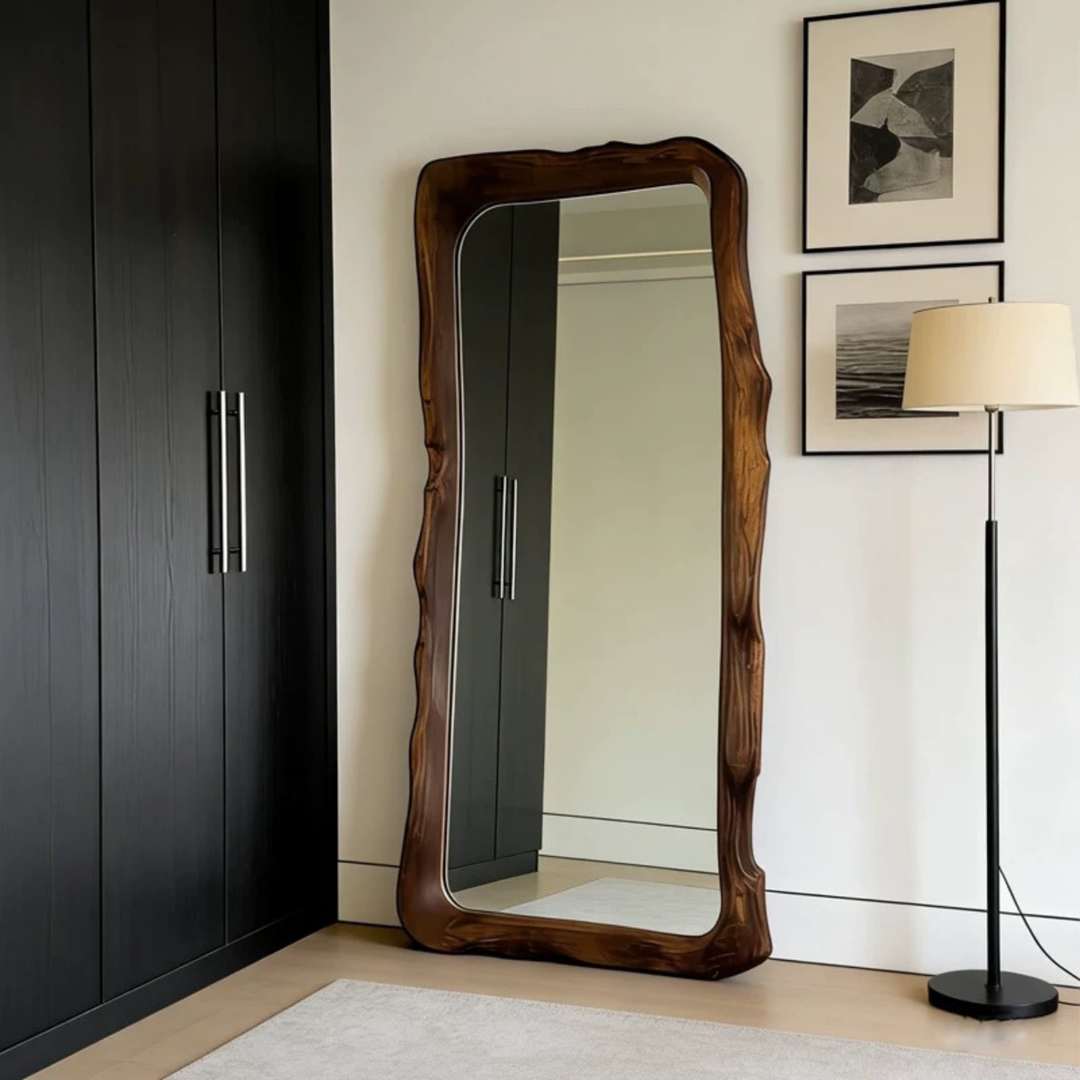 AEROVELUNE Rustic Full Length Mirror