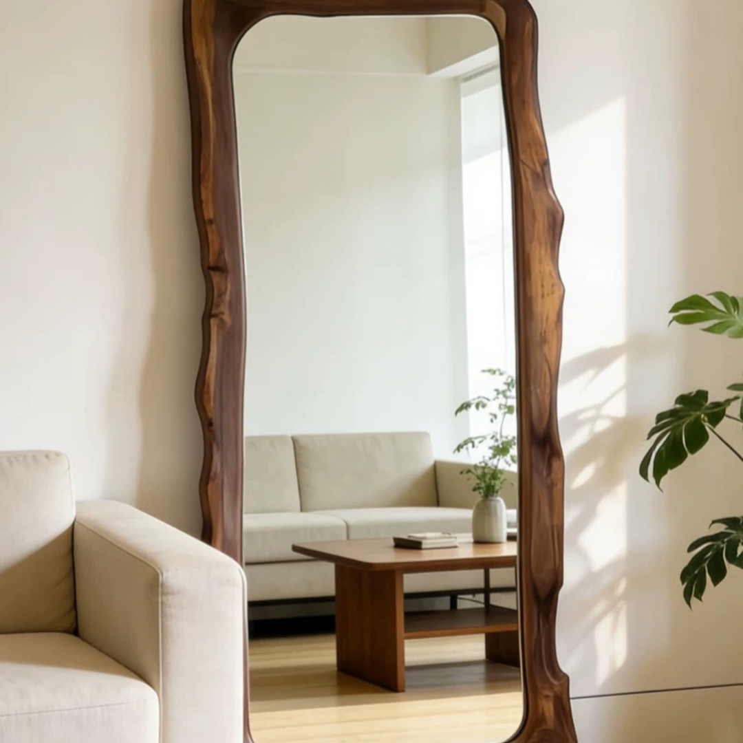 AEROVELUNE Rustic Full Length Mirror