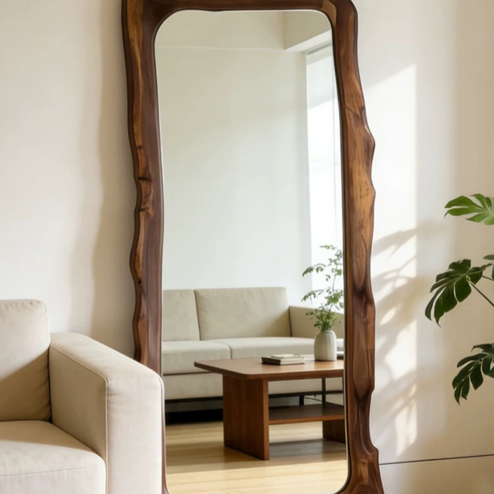 AEROVELUNE Rustic Full Length Mirror
