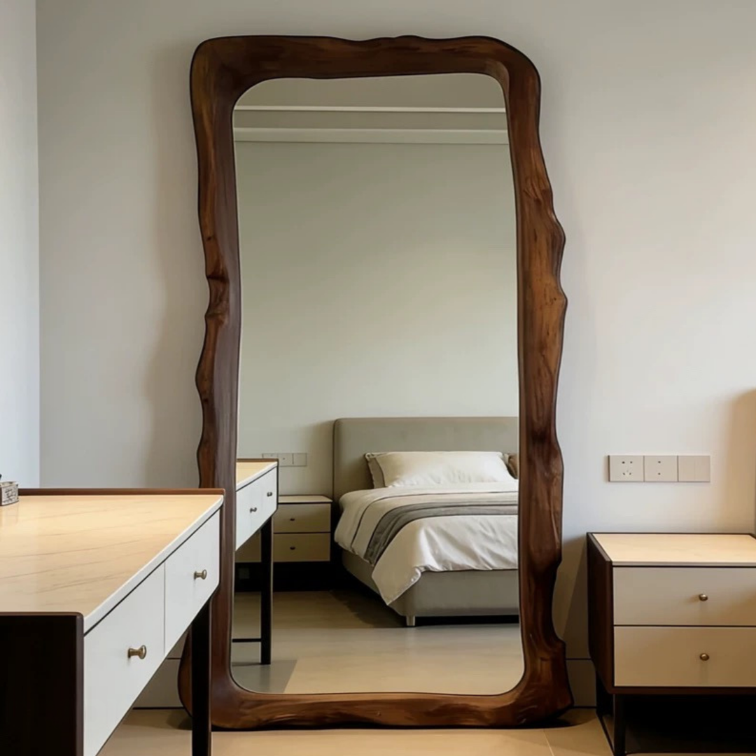 AEROVELUNE Rustic Full Length Mirror