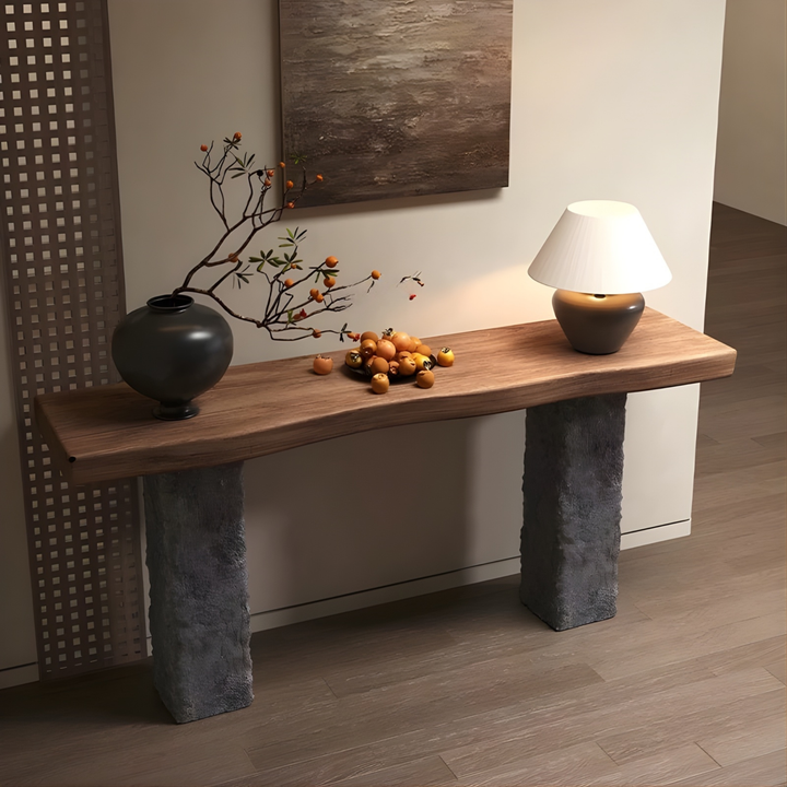 CRAGDON Rustic Solid Wood Console Table