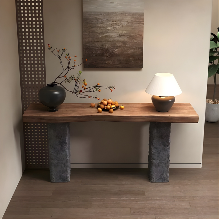 CRAGDON Rustic Solid Wood Console Table