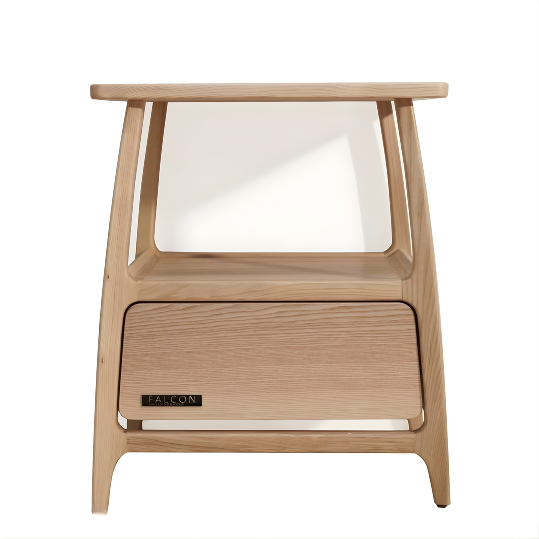 AKIRA Japandi Solid Wood Side Table