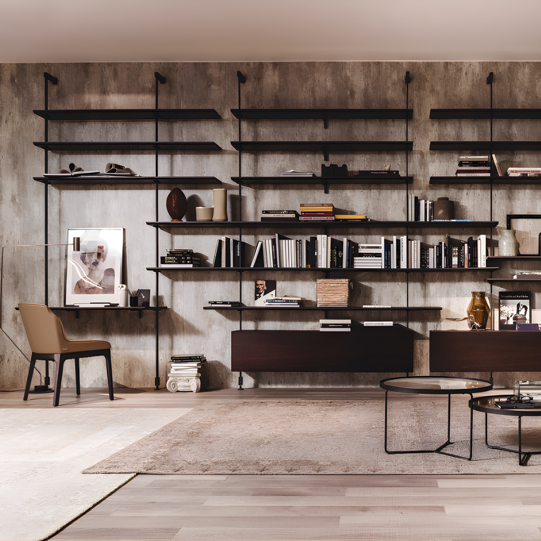 KELAN Modern Industrial Bookshelf