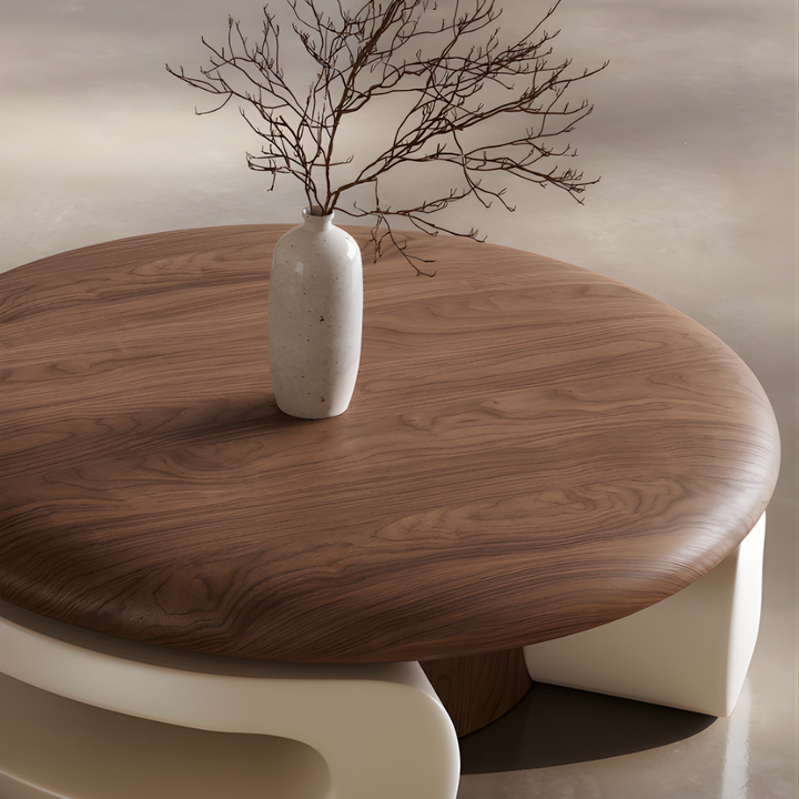 ELVANO Modern Wooden Coffee Table Set