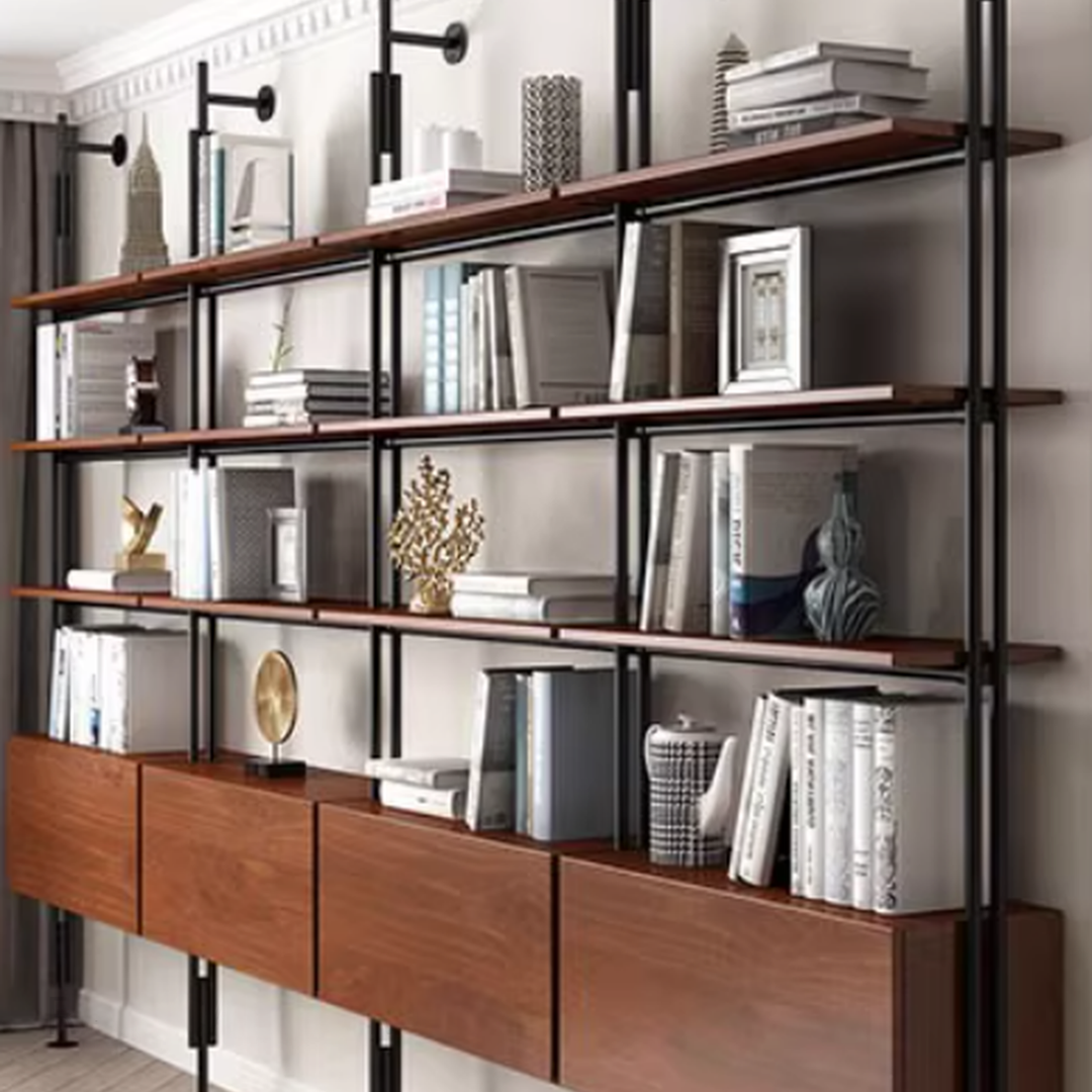 TAVERN Rustic Industrial Bookshelf