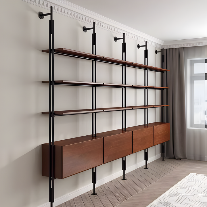 TAVERN Rustic Industrial Bookshelf
