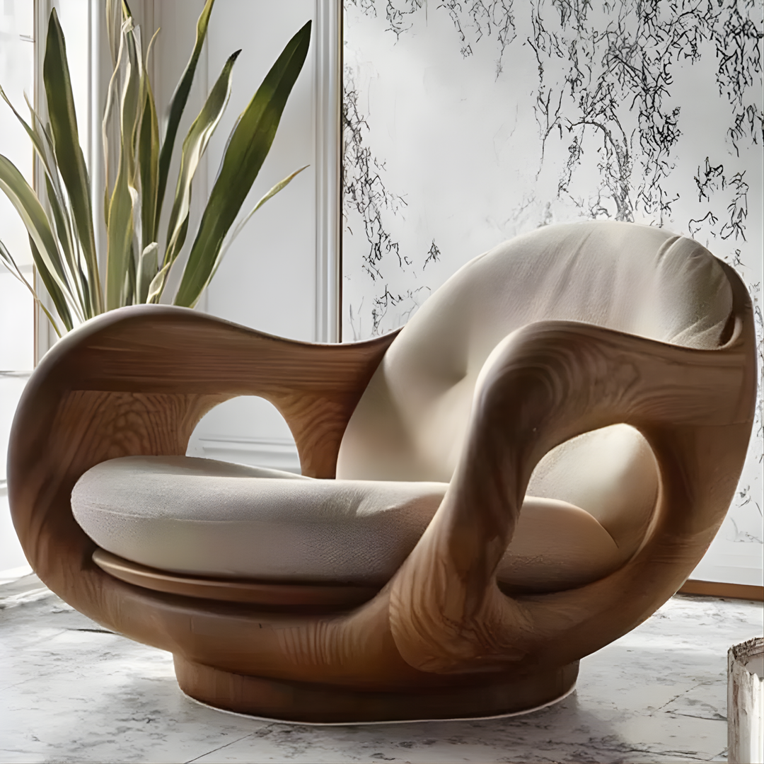KELSO Solid Wood Lounge Chair - Cassa Haus Singapore