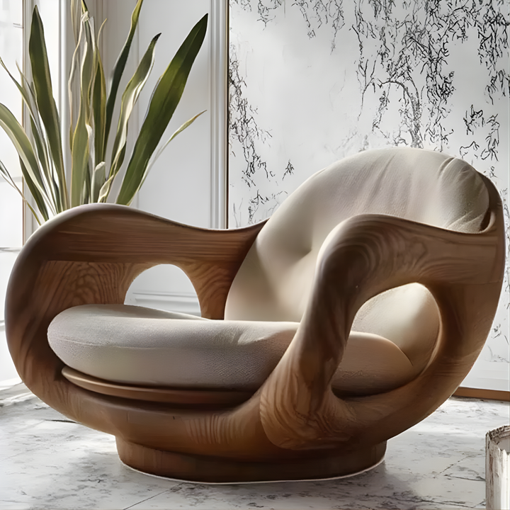 KELSO Solid Wood Lounge Chair - Cassa Haus Singapore