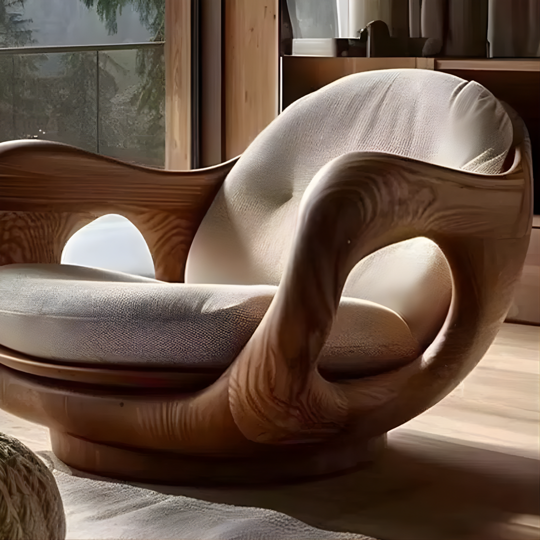 KELSO Solid Wood Lounge Chair - Cassa Haus Singapore