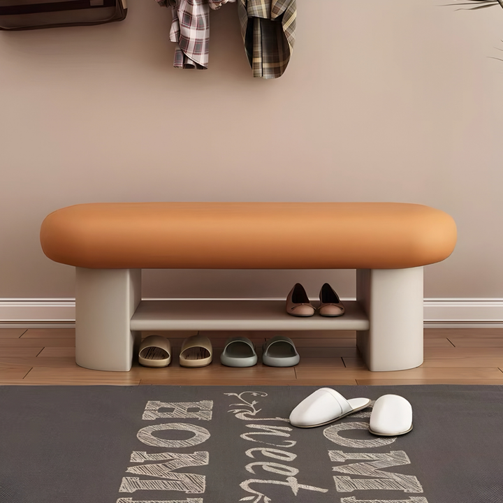VARELLI Modern Entryway Bench With Shoe Rack