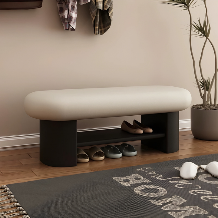 VARELLI Modern Entryway Bench With Shoe Rack